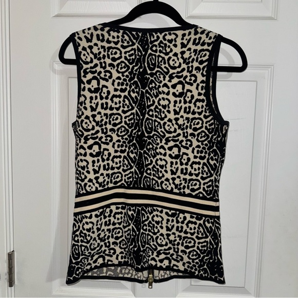 Etcetera Black and Cream Patterned Tank Top - Picture 4 of 4